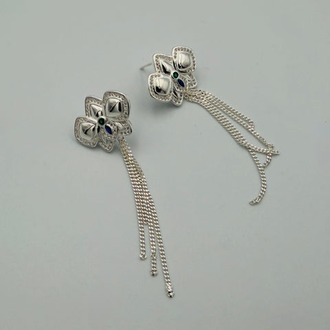 Ribbon Chain Earrings