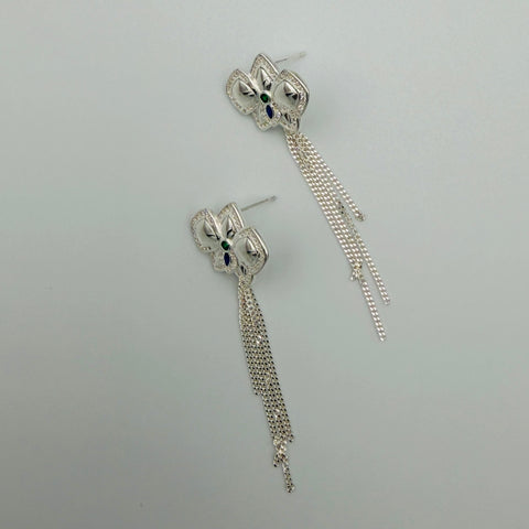Ribbon Chain Earrings
