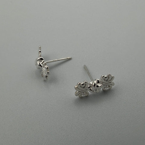 China Button Earrings