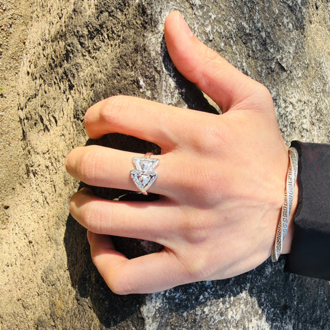 Ring “Twin Scroll”