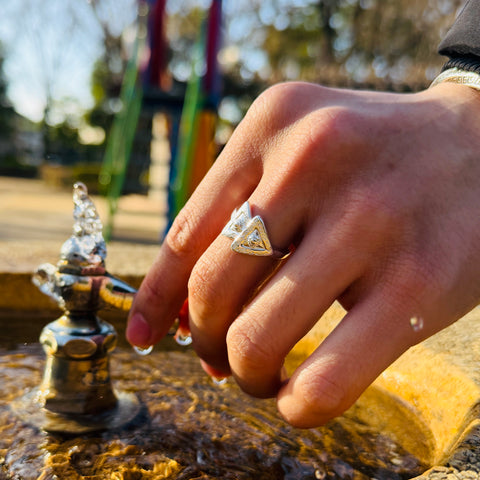 Ring “Twin Scroll”